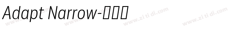 Adapt Narrow字体转换